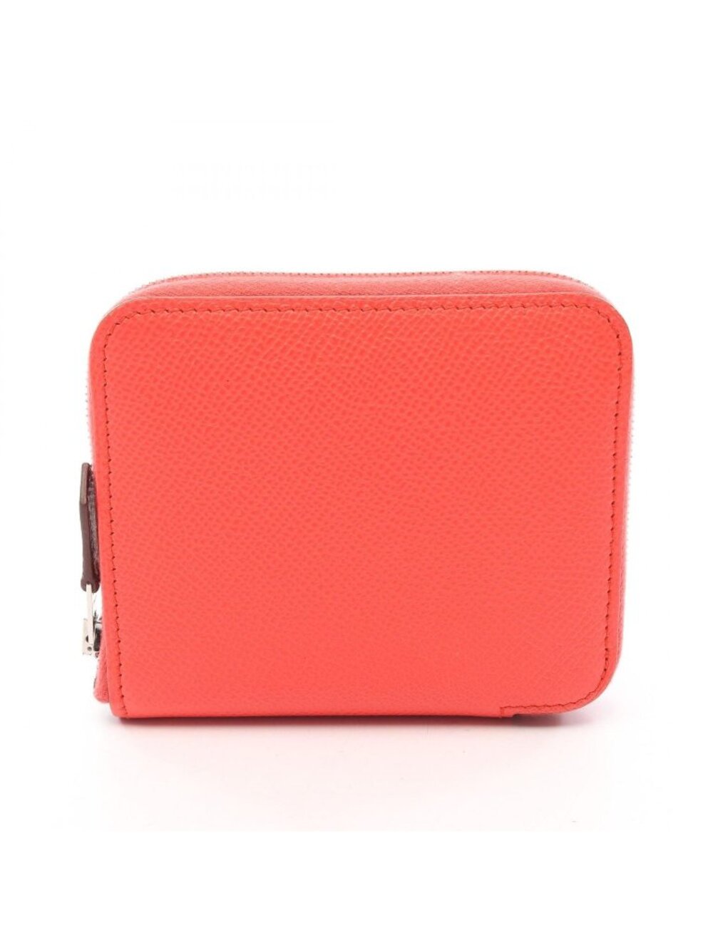 Hermes Round Wallet Azap Silk in Compact Rose Texas Calfskin